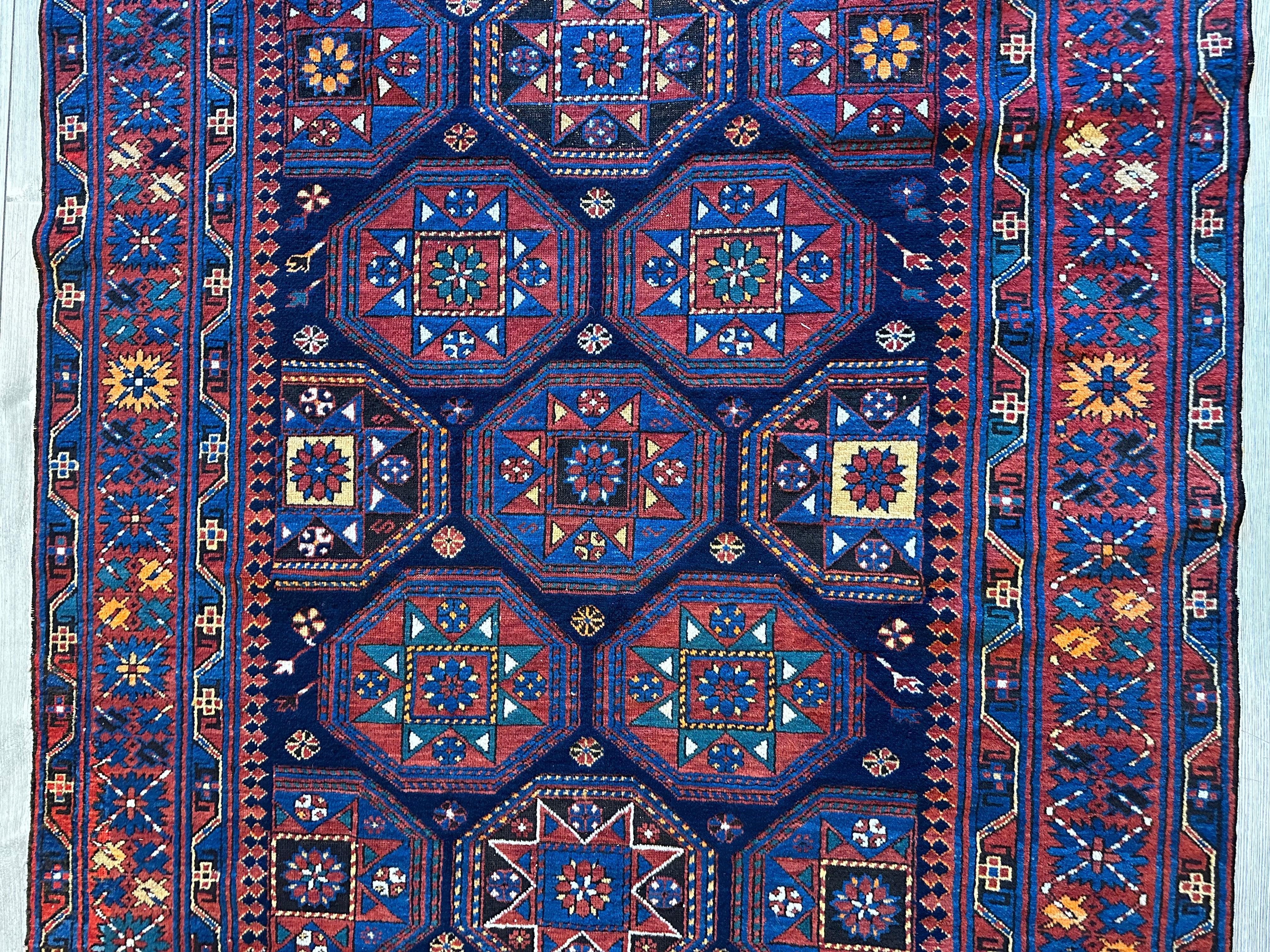 1880's Antique Shirvan Rug 5 X 10