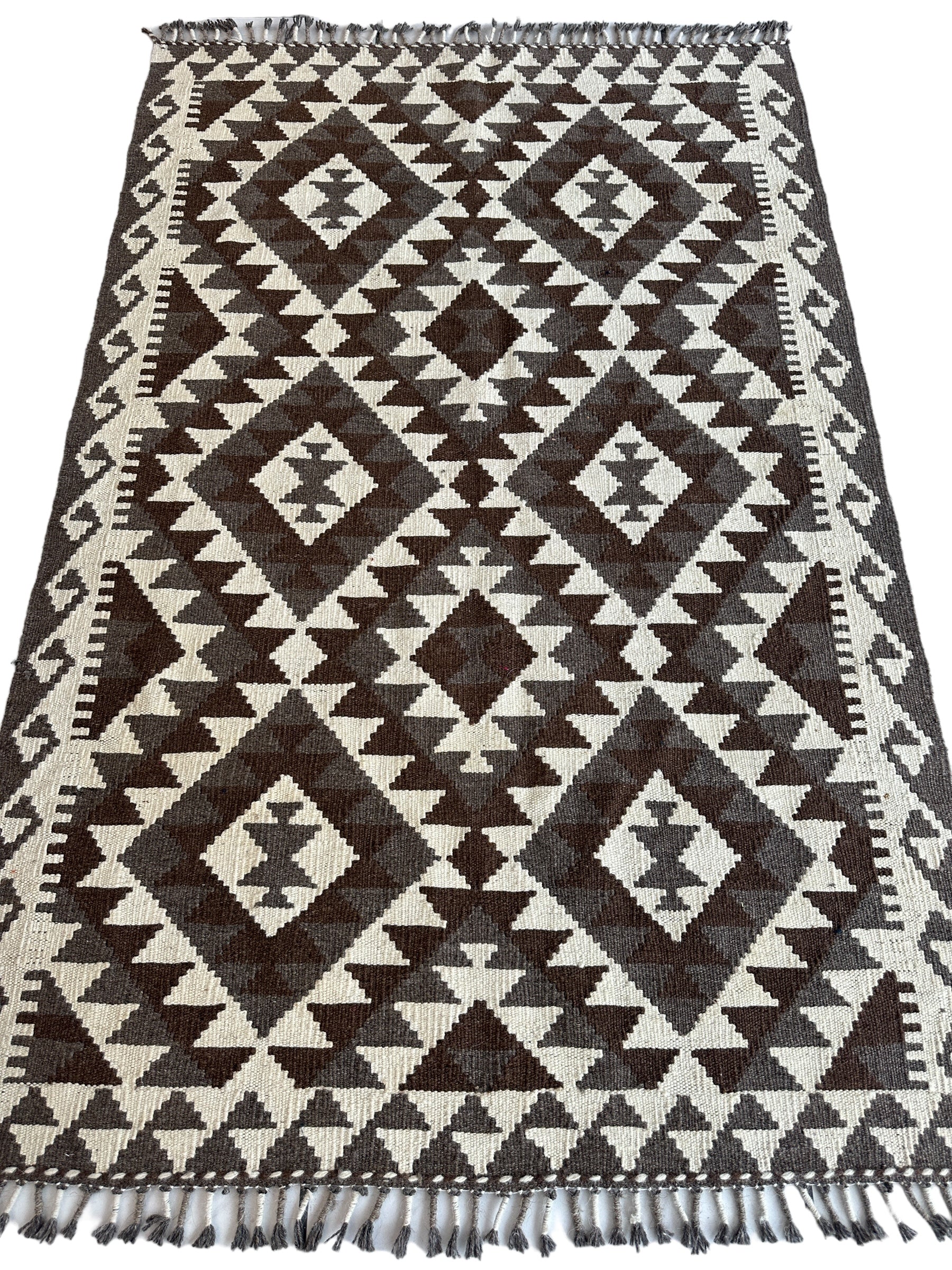 Afghani Chobi Kilim Rug 3’4” x 5’5”