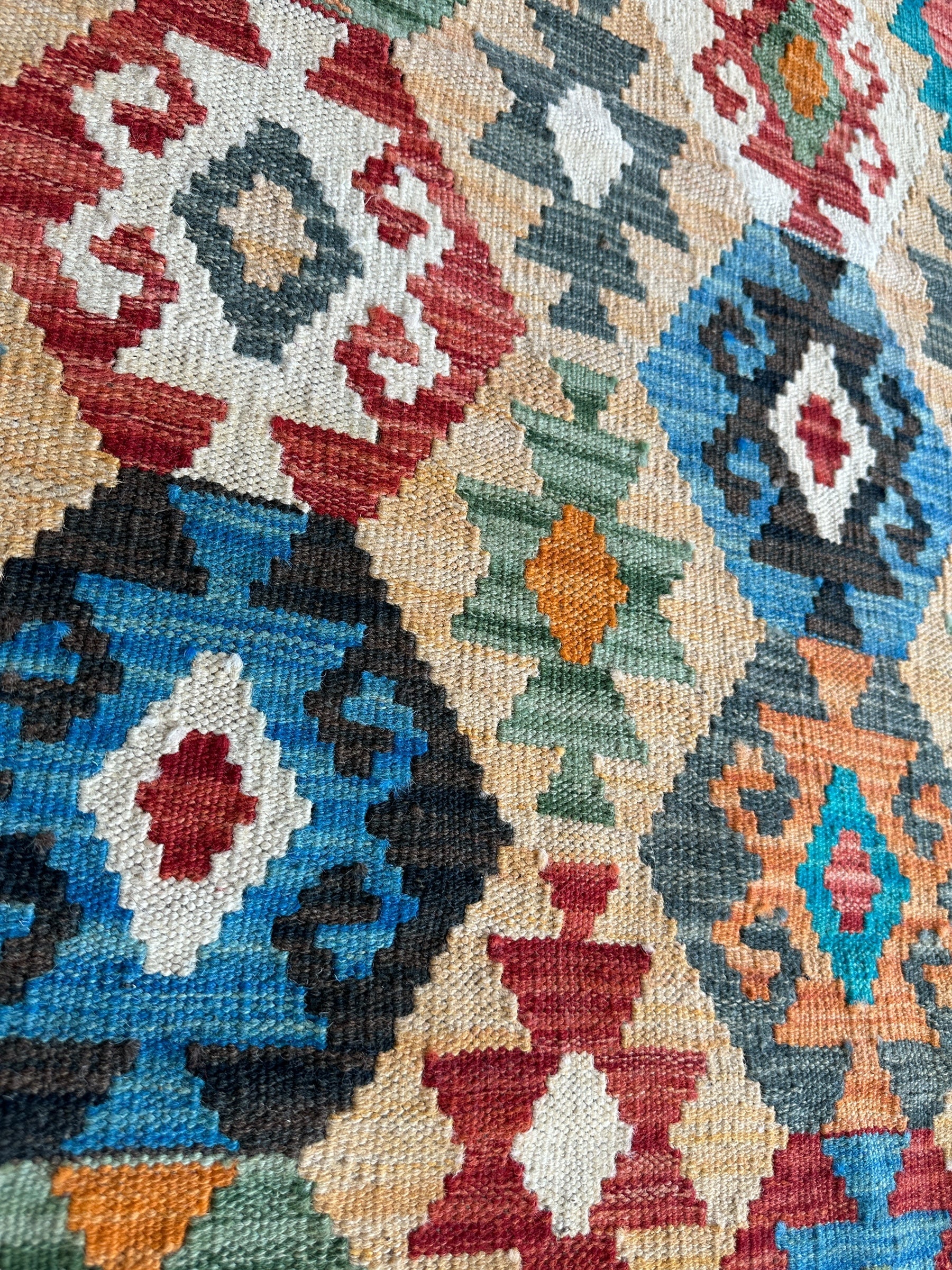 Afghani Chobi Kilim Rug 3’5” x 5’1”