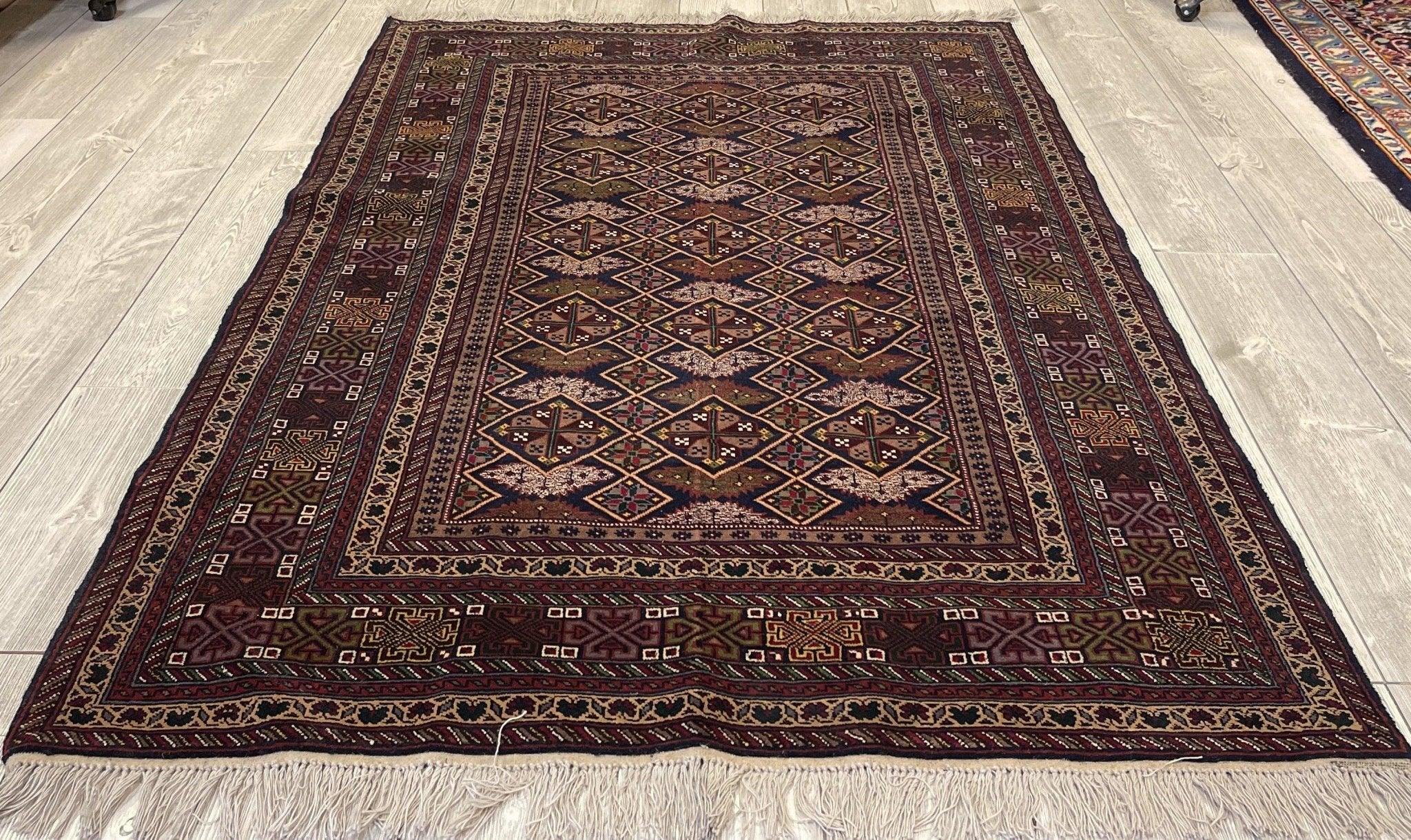 Afghani Area Rug I Zahir Shahi Herati 4x6 Ft