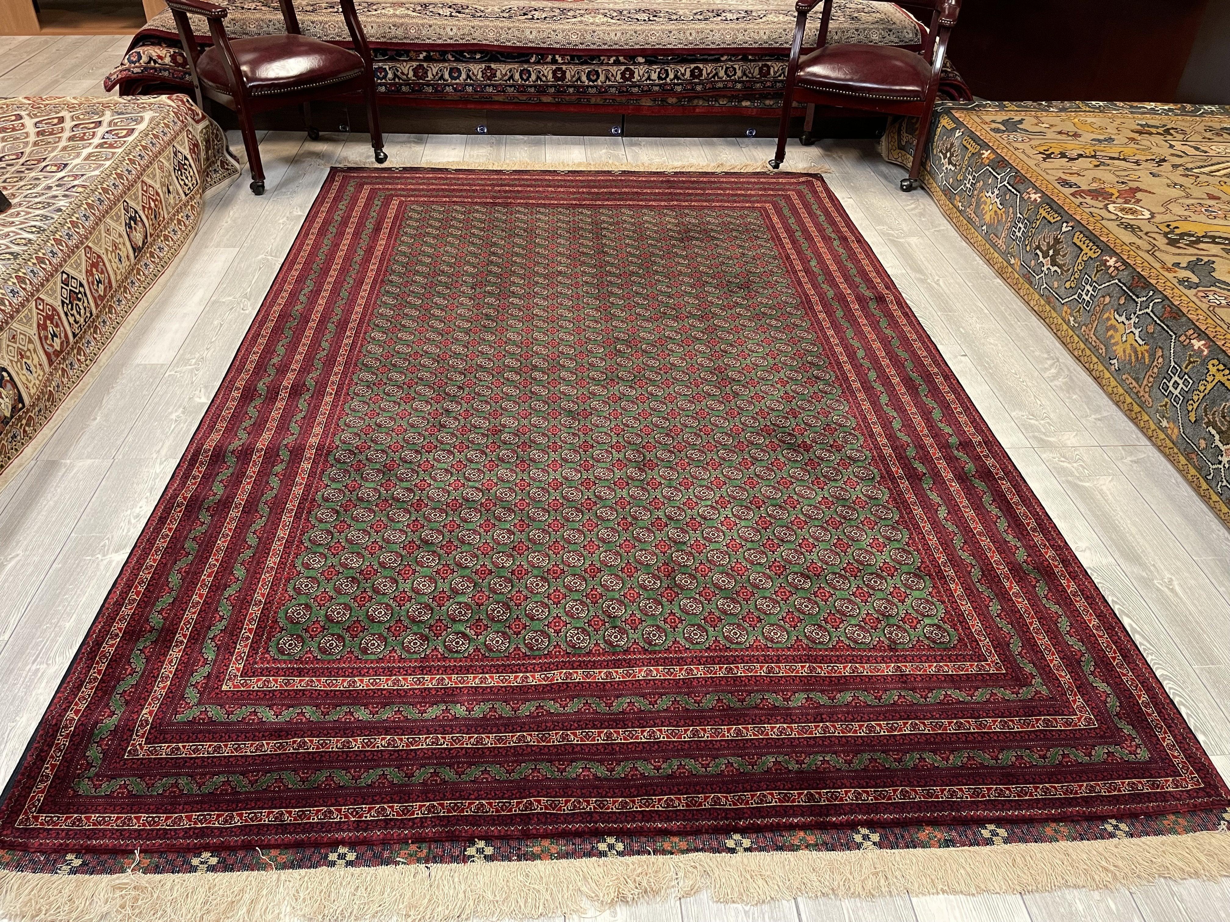 Afghani Area Rug I Khwaja Roshna Haji Foldai Belgium Wool, Very Rare 600+ KPSI